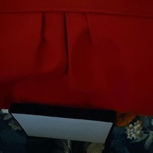 H6 Red Vintage Clutch or makeup bag